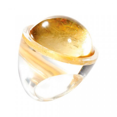 Кольцо Zsiska - Twist gold round L