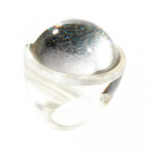 Кольцо Zsiska - Twist silver round L