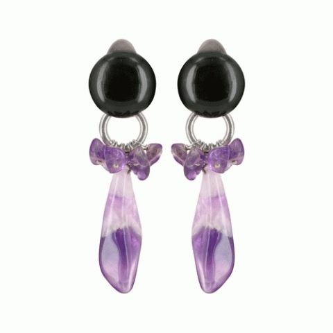 Клипсы из аметиста MONTE CRISTAUX clips 