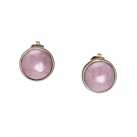 Серьги из рога, родонита, розового дерева и кожи змеи GRANADA 12--25434