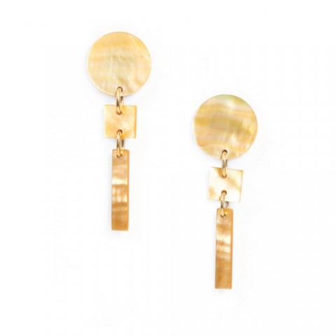 Серьги из золотого перламутра ORO 12--73077