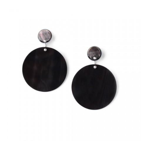 Серьги из перламутра, рога и эбенового дерева SAINT GERMAIN 12--76703