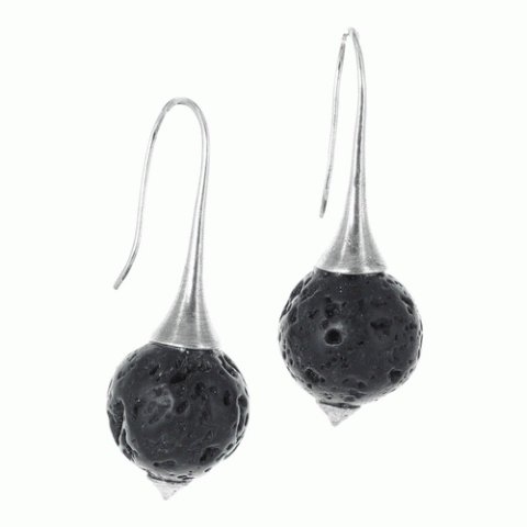 Серьги из коралла, вулканического камня и морской раковины KAKUJI 12--12535