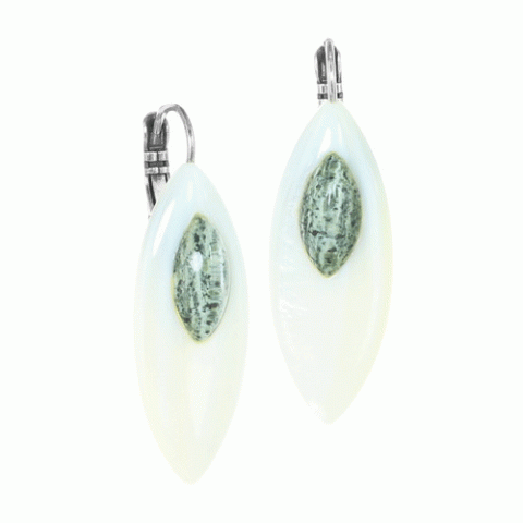 Серьги из морской раковины и камня Багио ELEMENTS 12--13096