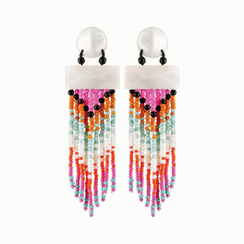 Серьги из полированного рога ARIZONA DREAM water fl