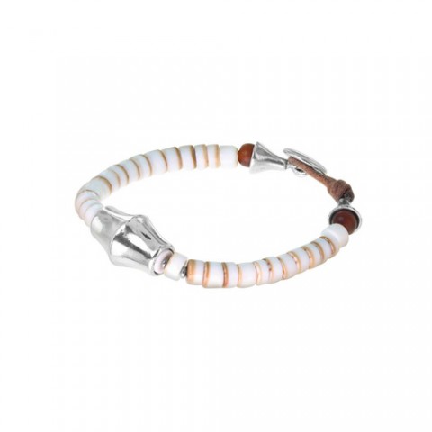 Браслет из рога и кожи WATUSI 13--29803