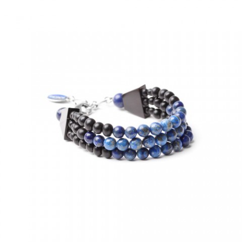 Браслет из ляписа лазури и черного перламутра DEEP BLUE 13--31060