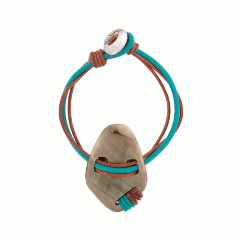 Браслет из таитянского черного перламутра SALAMANQUE