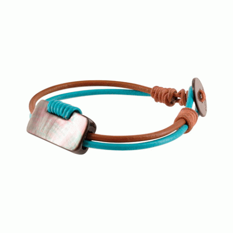 Браслет из таитянского черного перламутра SALAMANQUE pls