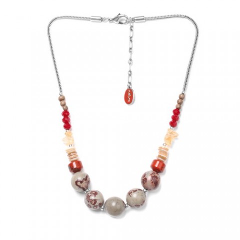 Колье из яшмы, цитрина, черного дерева и Тамаринда DESERTIGO 15--27874