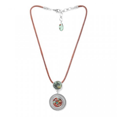 Колье из тибетской и африканской бирюзы KATMANDOU 15--27986