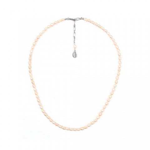 Колье из жемчуга, розовой ракушки и горного хрусталя EL NIDO 15--40957