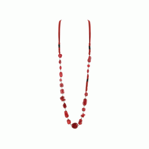 Колье из коралла Ever Red long necklace 