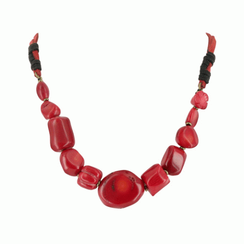 Колье из коралла Ever Red simple