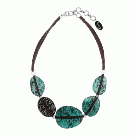 Колье из бирюзы и тугаса KILIMANDJARO 15--22205