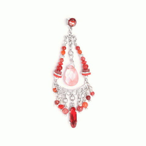 Серьги Exoal - bollywood red