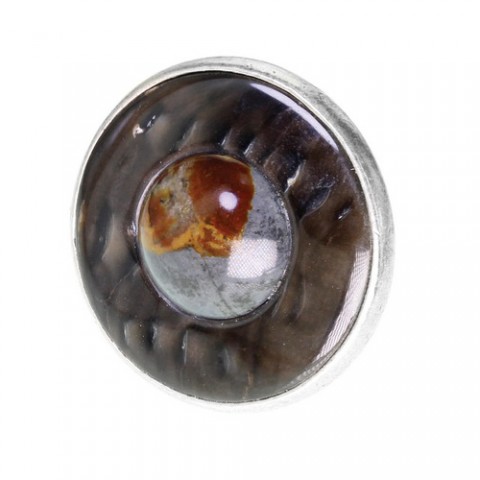 Кольцо из черного перламутра и гематита BLACK MAMBA 19--22121