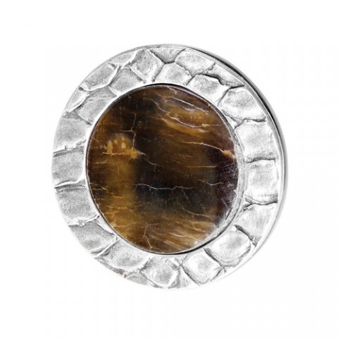 Кольцо из черного перламутра и гематита BLACK MAMBA 19--22122