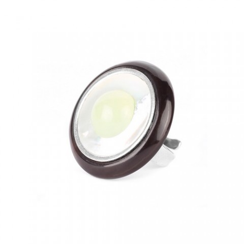 Кольцо из жемчуга, оникса, нефрита и черного рога SUMATRA 19--23430