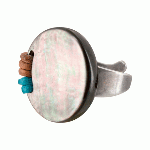 Кольцо из таитянского черного перламутра SALAMANQUE perl