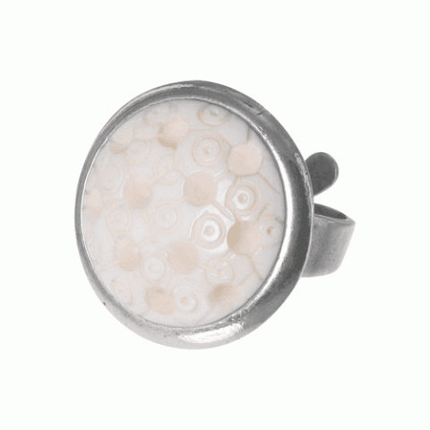 Кольцо из жемчуга и горного хрусталя BLANCHE 19--20412