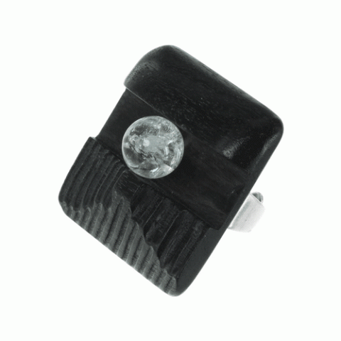 Кольцо из горного кристалла и дерева Махогани PERPETUITY 19--21114