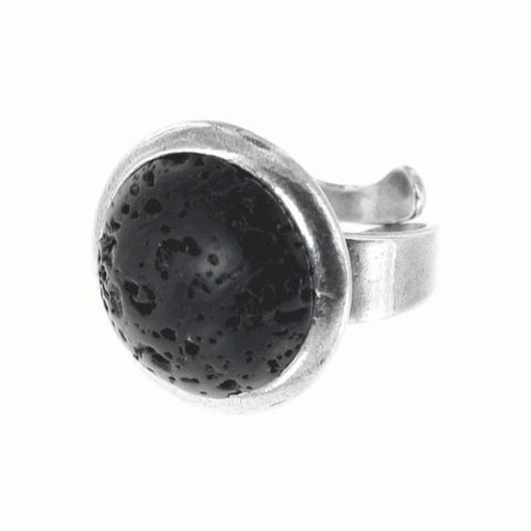 Кольцо из коралла, вулканического камня и морской раковины KAKUJI 19--21124