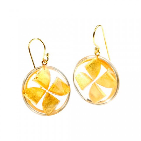 Серьги Zsiska - Motion gold lovely