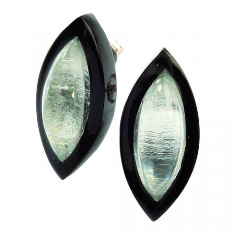 Серьги Zsiska - Ra silver black fair