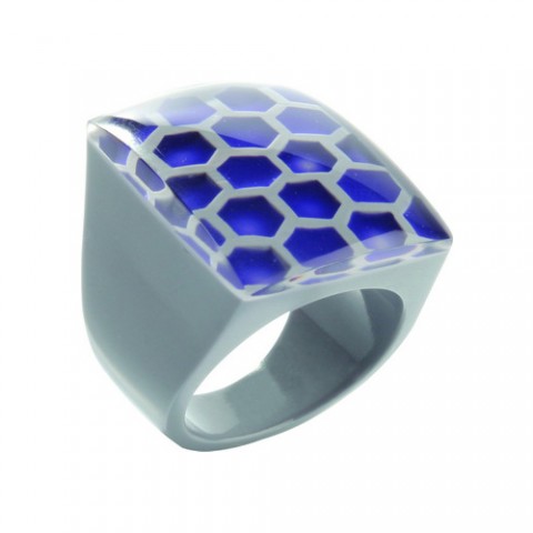 Кольцо Zsiska - Bee Sweet grey min L